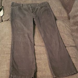 Gray corduroy pants